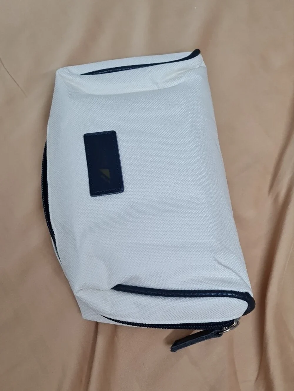L'OCCITANE Cream and Black Canvas Toiletry Case